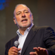 Global Senior Pastor Brian Houston speaks on stage during the Hillsong Atlanta grand opening in 2021.